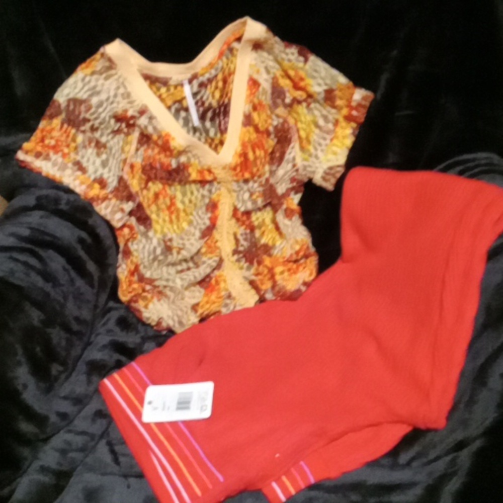 Free People Top & PJ Salvage Lounge Pants (curated)